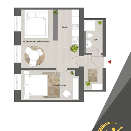 Apartment Nuwilu Three - Designapartment Im Herzen Erfurts - Magenta Tv- Netflix -